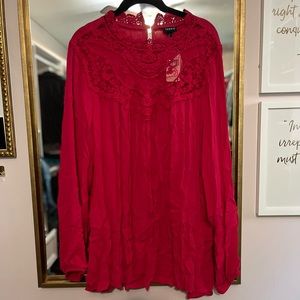 Torrid Size 3 Pink with Lace top - NWT
